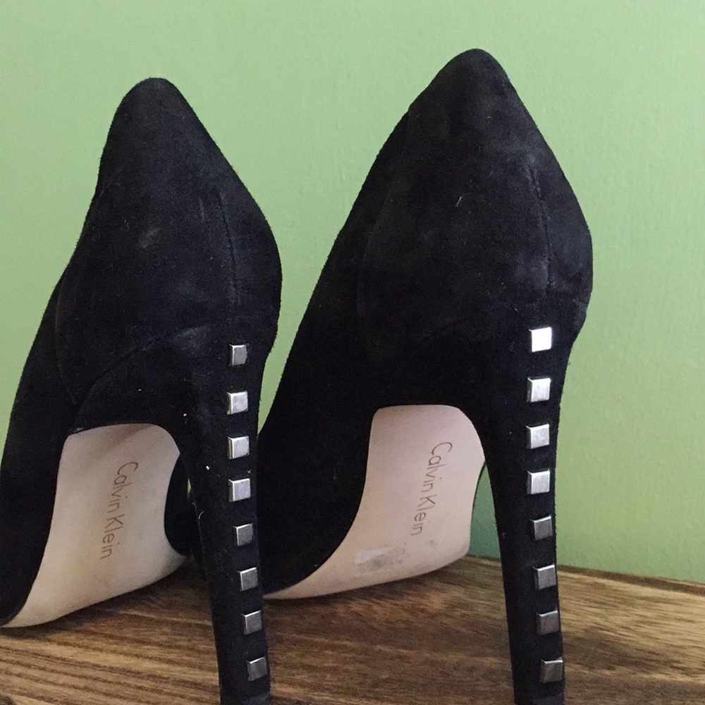 black velvet calvin klein heels
